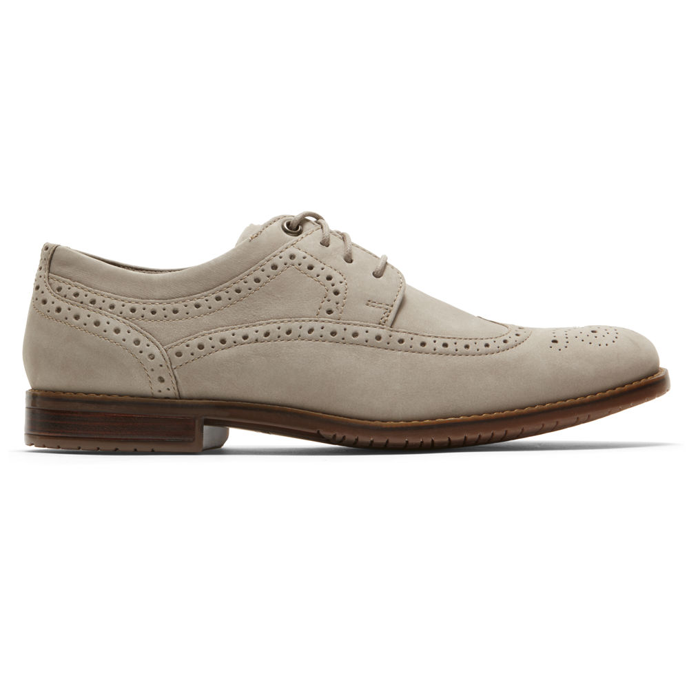 Rockport Mens Style Purpose 3 Wingtip - Oxfords Grey - YZG802534